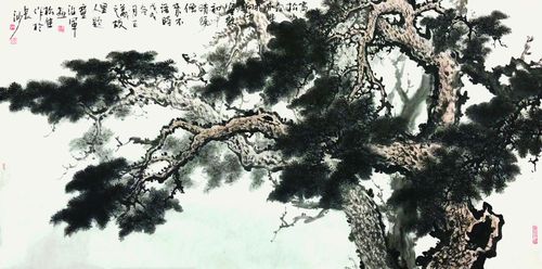 著名画家童治军松画集锦
