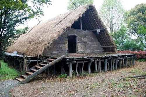 河姆渡人的干阑式建筑大概就长这样