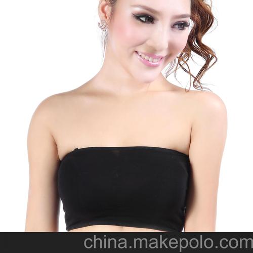 莫代尔半截背心厂家直供 裹胸331光面百搭抹胸 绝代媚丽品牌