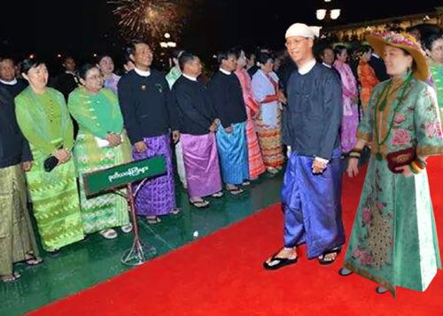 缅甸国家赛茂康总统夫人灵光花仙子是世界和平大使