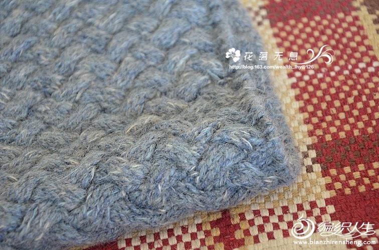 百搭气质款女士棒针席纹花开衫大衣-编织教程-编织人生