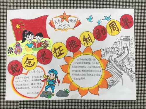 纪念红军长征胜利80周年手抄报展览