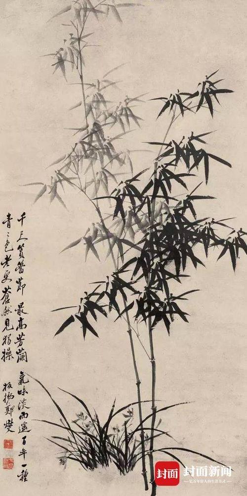 郑板桥一生喜竹爱竹,咏竹画竹.