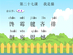 我是猫生字课件