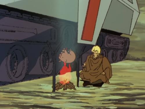 正在明火bbq的亚赞
