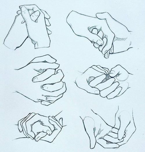 手绘姿势素描手绘图片