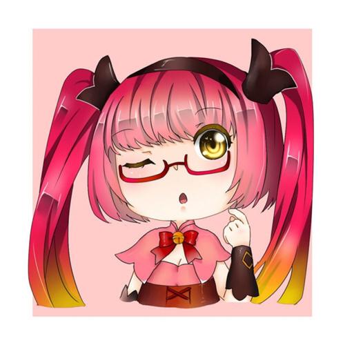 五黑福利第〖17〗期 卡通 可爱 手绘 五黑头像 王者荣耀『安琪拉』