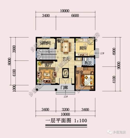 这款农村二层小洋房,占地仅86.75平,温馨又美观