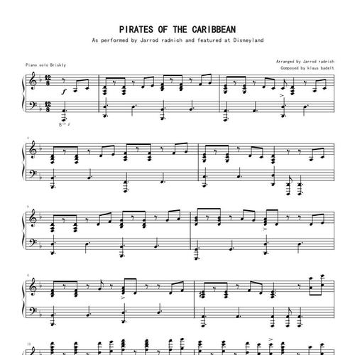 23707《加勒比海盗_钢琴谱》klaus_badelt(6页)