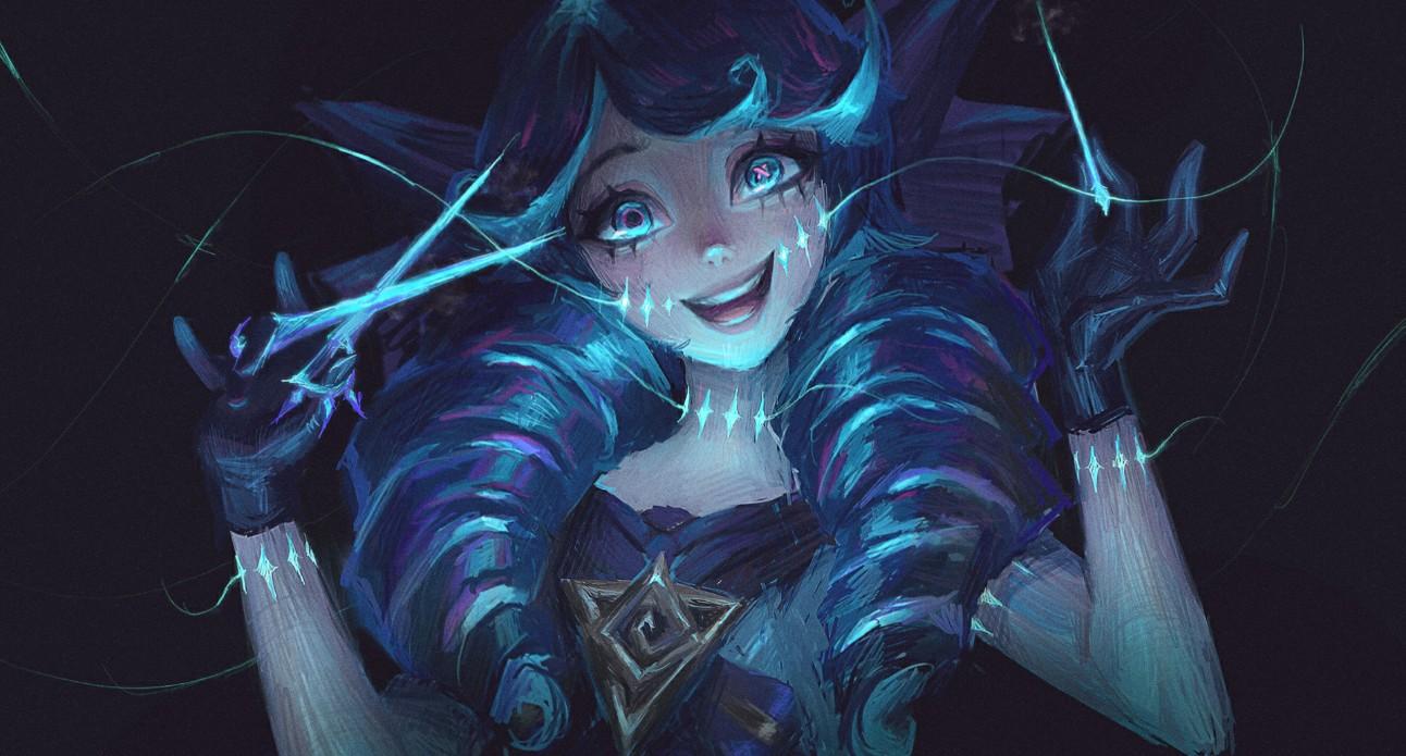 《wallpaper engine》lol灵罗娃娃格温绘画动态壁纸