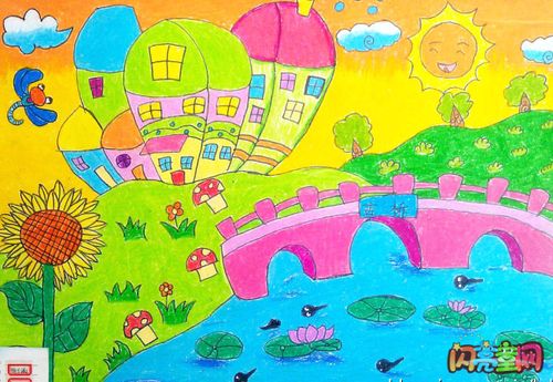 美丽的花园儿童画获奖作品