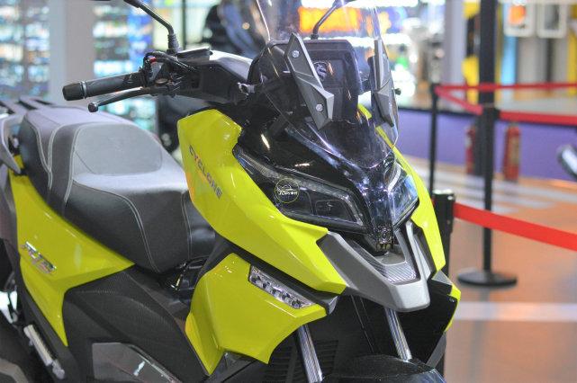 摩博会回顾丨赛科龙首款adv踏板rt2初次公开亮相