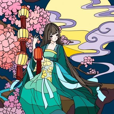 不一样的古风动漫女孩图片