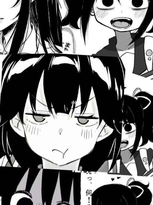 黑白拼接动漫壁纸/聊天背景_动漫_壁纸_素材_壁纸