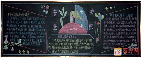 防性安全教育黑板报 安全教育黑板报图片大全