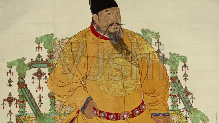 4k明朝永乐皇帝画像_3840x2160_高清视频素材下载(:)