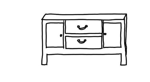 学画画:怎么画柜子