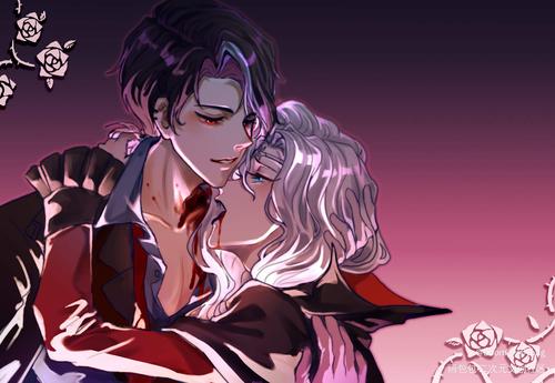 殓摄_第五人格约瑟夫入殓师平涂头像绘画作品