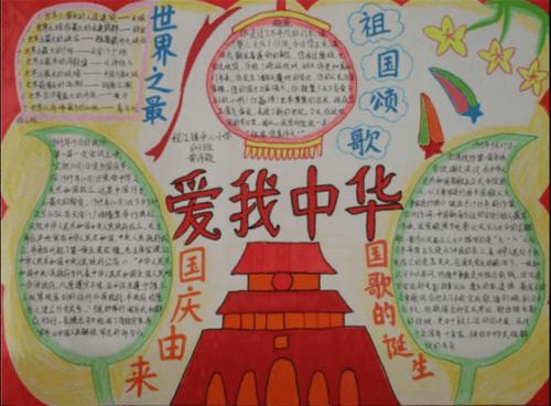 歌颂祖国手抄报模板及图片_我心中的祖国手抄报图片