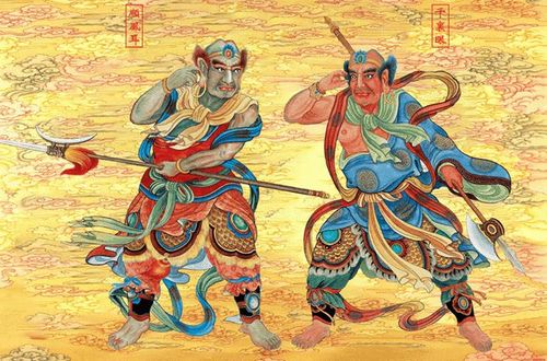 千里眼与顺风耳两位独特的道教护法神