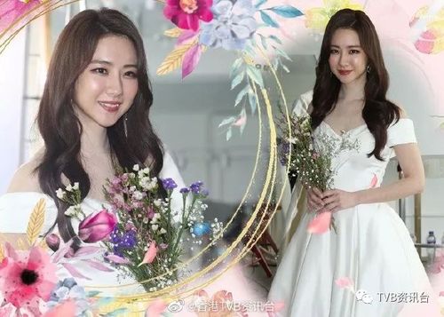 歌手菊梓乔(hana)穿上婚纱造型,为tvb新剧《法证先锋》主题曲《我不