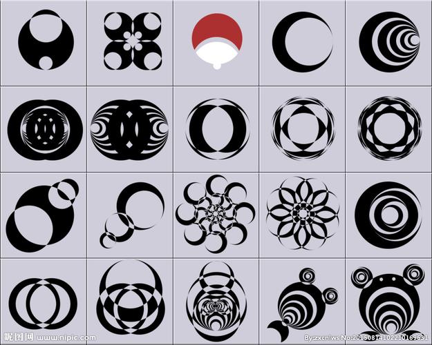 一些以圆为基础形成的美丽图形图片