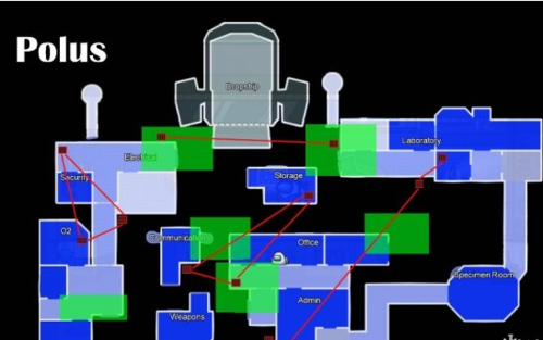 《amongus在我们之中》太空杀管道图分享