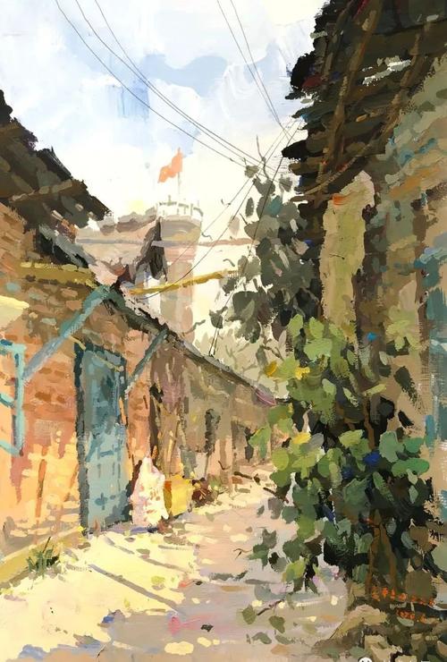 水粉画教程|设计色彩构图新颖,场景画面空间感绝对够味,看这就对了!