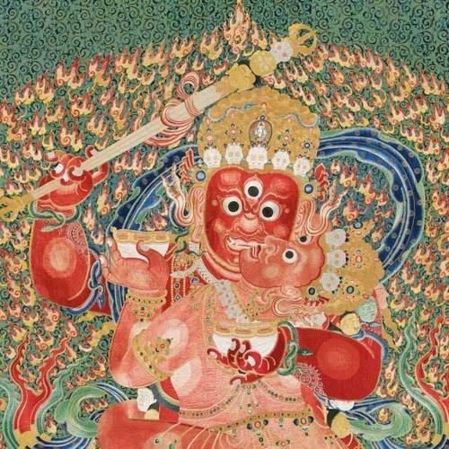 【手持金刚铁杖/怀抱明妃】