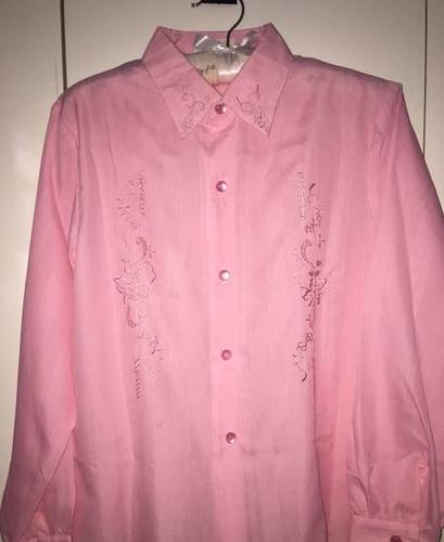 70,80年代的有机玻璃纽扣衬衣.