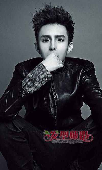 男生宽脸型与毛寸发型的搭配 宽脸男生发型