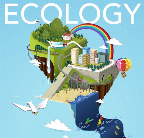 创意立体城市卡通插画设计素材