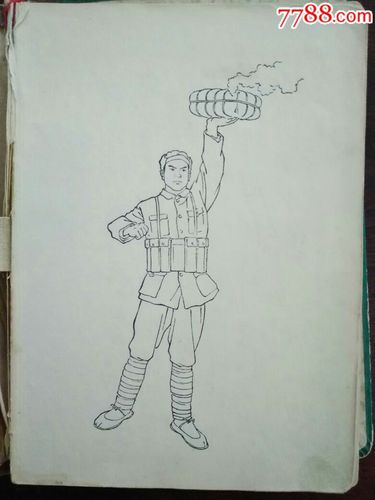 英雄系列,线描手描插图