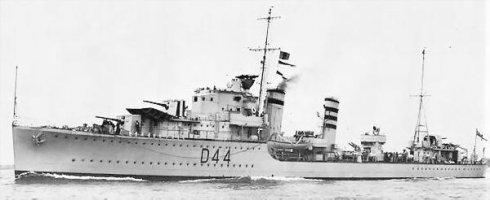 都是英国二战时老驱逐舰