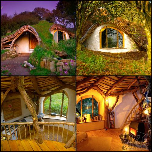 魔戒粉丝仿造霍比特人住宅建造的地洞小屋
