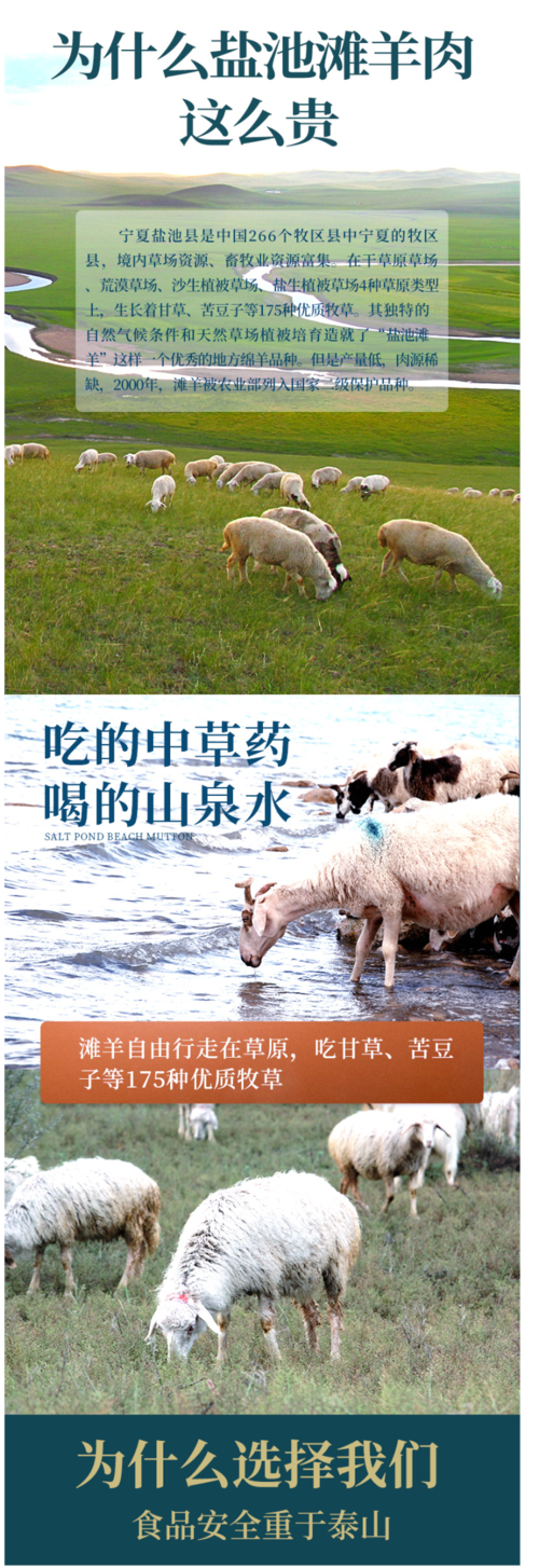 中国地理标志产品68月盐池滩羊羊后腿4斤整