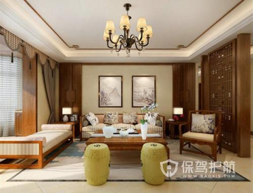 120平米花6万中式装修效果图 120平米花6万中式装修案例