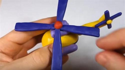儿童橡皮泥手工制作图片 直冲云霄的小飞机diy教学
