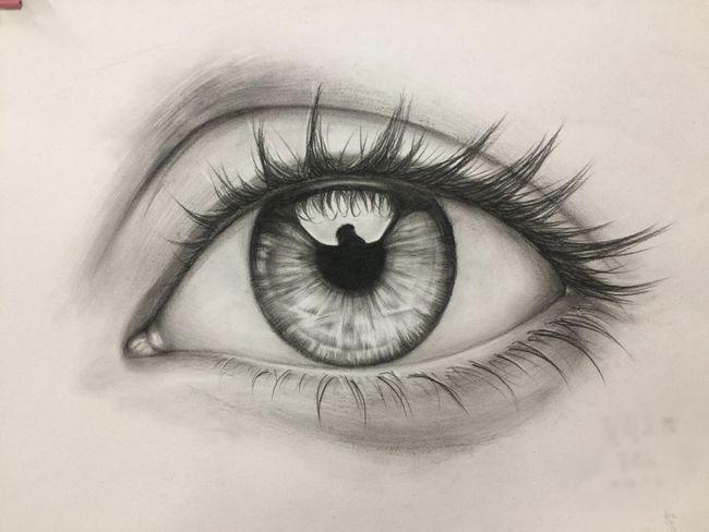杭州画室超级写实的素描眼睛画法