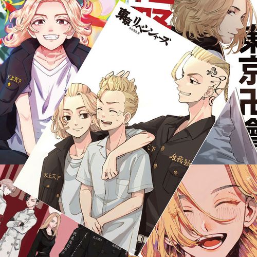 重生之道mikey动漫头像,mikey头像高清黑化 东京复仇者海报新款mikey龙宫寺坚draken重生之道动漫