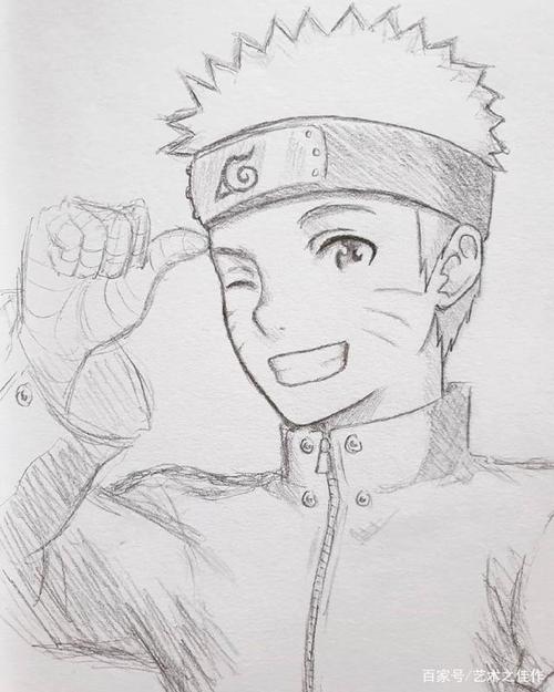 一组超帅气的手绘动漫男生线稿,画风爱了