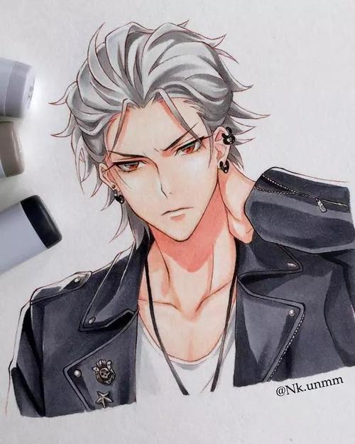 马克笔手绘花样美男子,动漫男生上色,小鹿乱撞的节奏!