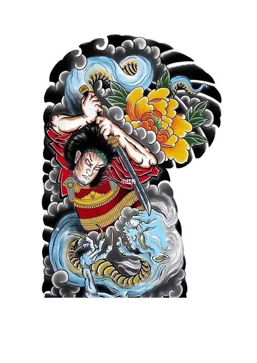 纹身也清新  #半甲纹身  #日式老传统  #花臂纹身