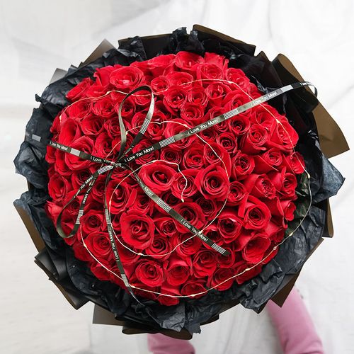 东莞99朵红玫瑰花束鲜花速递虎门东城厚街石排同城
