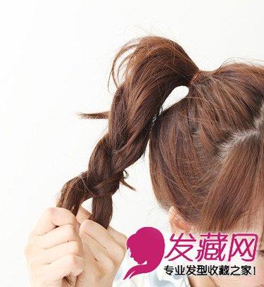 怎么扎花苞头好看 一分钟甜美扎法图解(6)