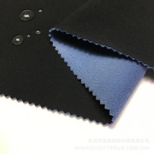 现货四面弹防水透气tpu 摇粒绒 三合一复合保暖软壳冲锋衣面料
