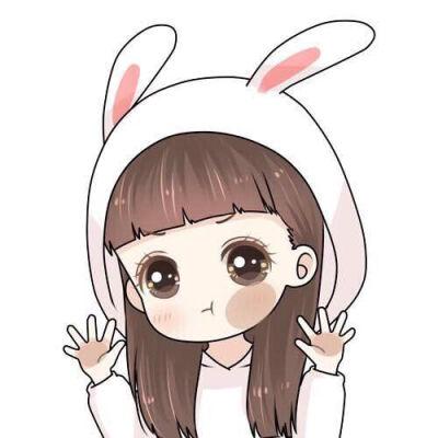 萌兔子女生卡通头像
