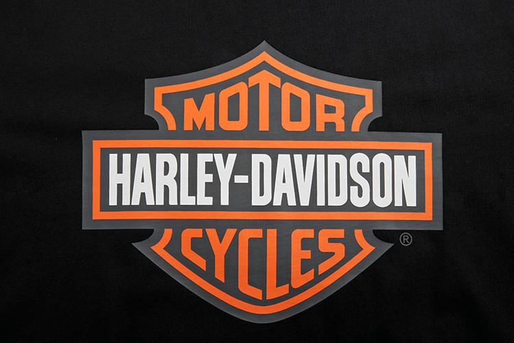 harley-davidson/哈雷戴维森纯棉舒适圆领印花男士短袖t恤简约休闲潮
