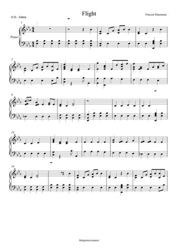 flight-光遇重生bgm,flight-光遇重生bgm钢琴谱,-光遇