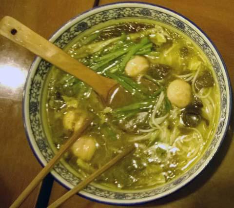 酸菜虾丸酸菜鱼米线】产品展示三  想学番茄丸子酸菜鱼米线的做法